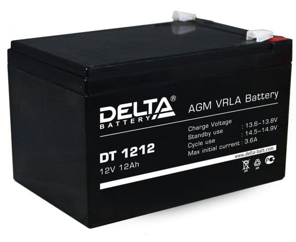 Батарея аккумуляторная Delta "DT 1212" для эхолотов 12Вольт