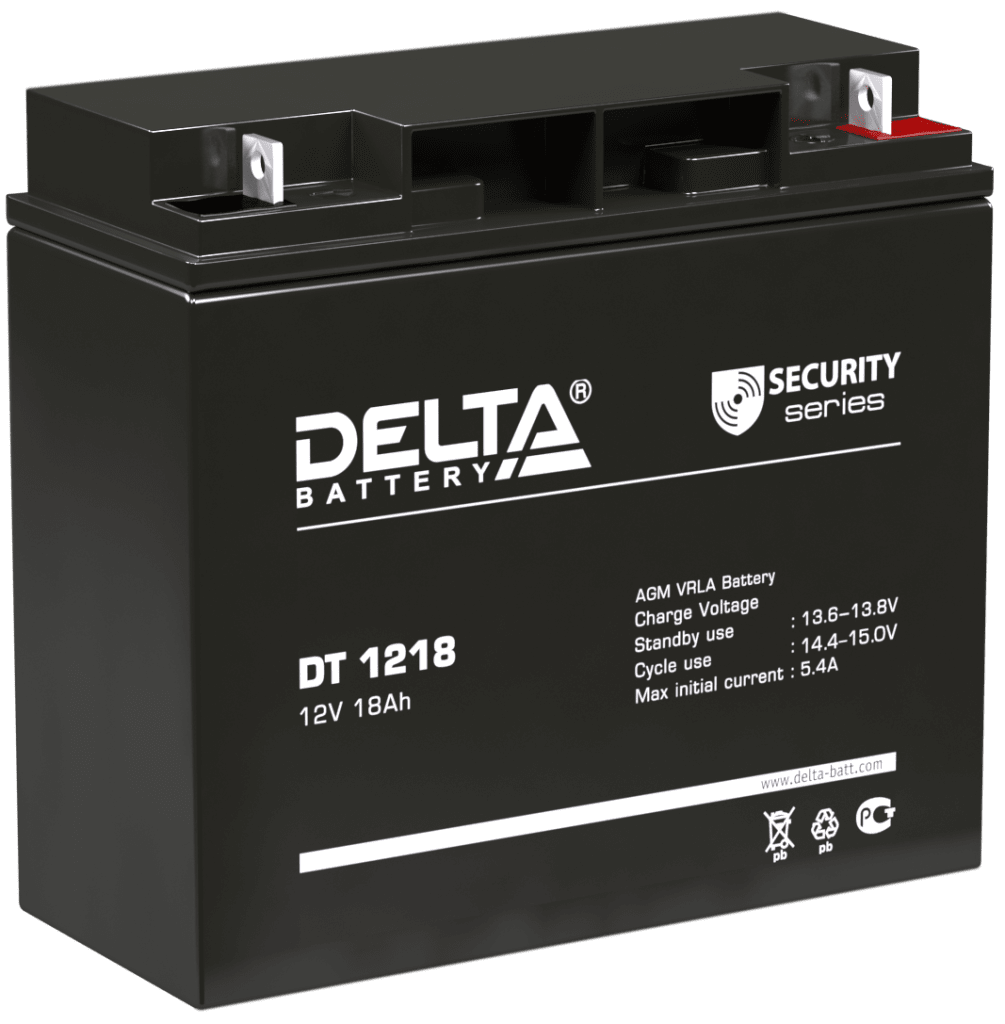 Батарея аккумуляторная Delta "DT 1218"