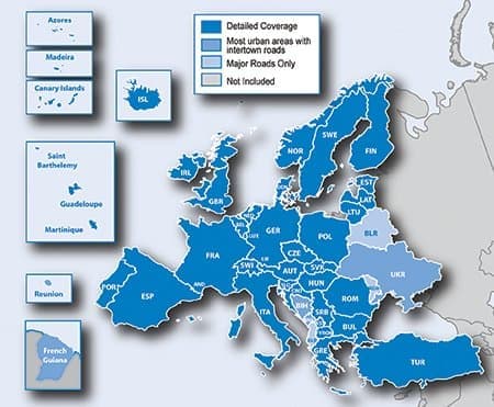 Обновление карт Европы - City Navigator® Europe NT