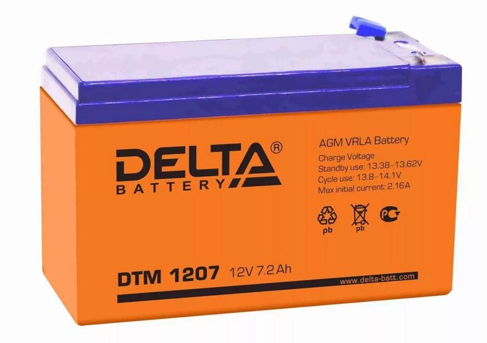 Эхолоты Батарея аккумуляторная Delta "DTМ 1207" для рыбалки